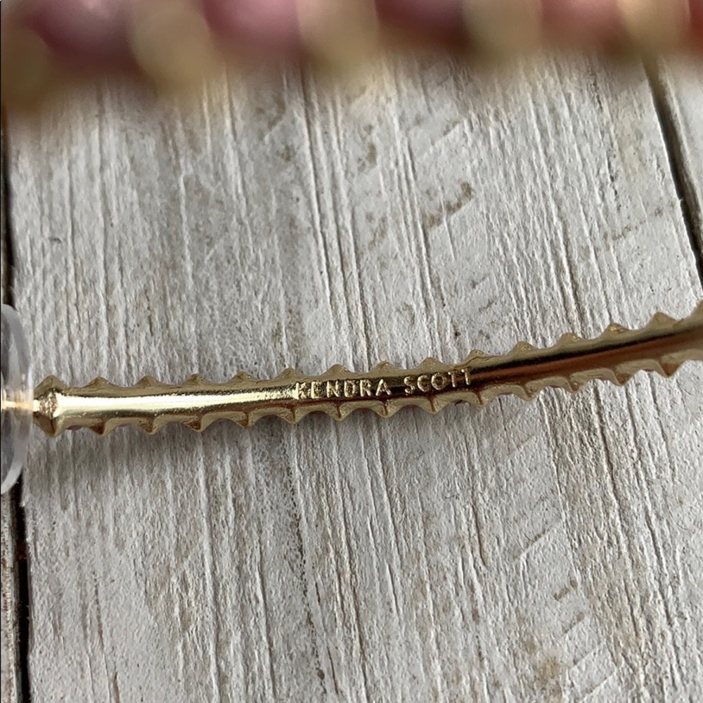 NEW Kendra Scott Pink Birdie Hoop Earrings - Picture 6 of 7
